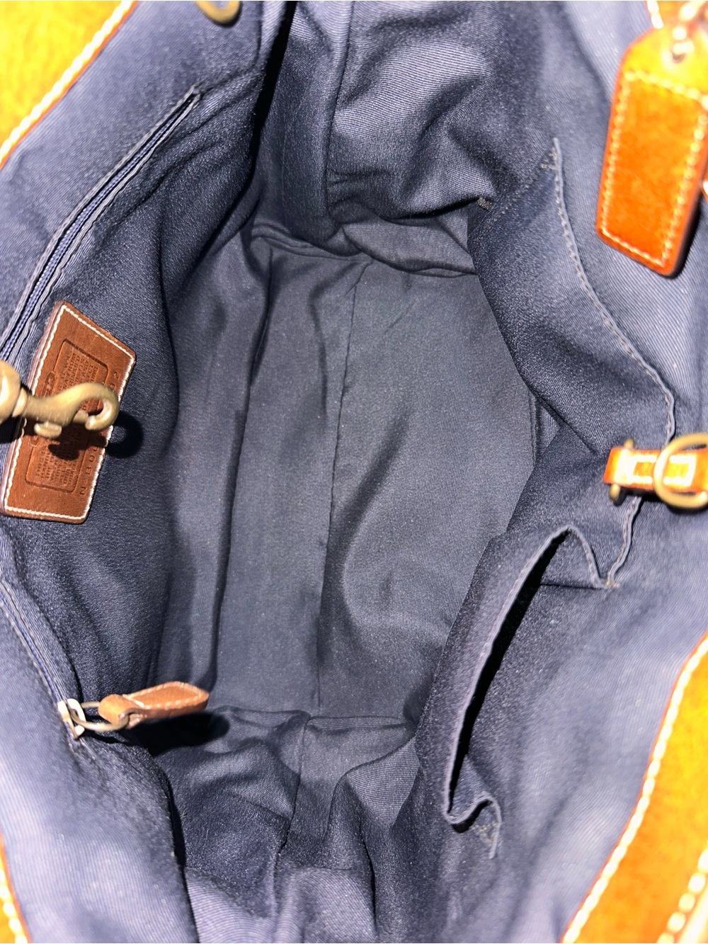 Coach Legacy Mosaic Denim Patchwork Tote Vintage Y2K - Picture 6 of 14
